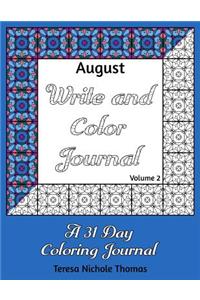 August Write and Color Journal - Volume 2