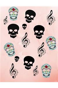 Music Composition Pretty in Pink & Skulls Sheet Music