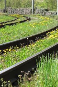 Dandelions and Railroad Train Tracks Journal
