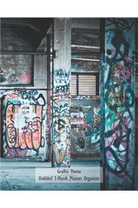 Graffiti Theme Undated 3-Month Planner Organizer