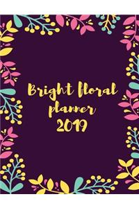 Bright Floral Planner 2019
