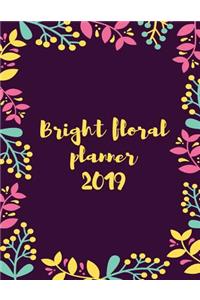 Bright Floral Planner 2019