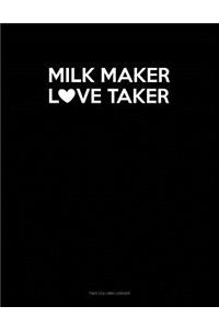 Milk Maker Love Taker: Two Column Ledger