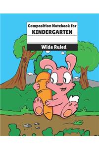 Composition Notebook for Kindergarten