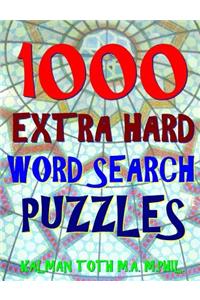 1000 Extra Hard Word Search Puzzles