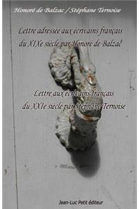 Lettre Adress�e Aux �crivains Fran�ais Du Xixe Si�cle Par Honor� de Balzac