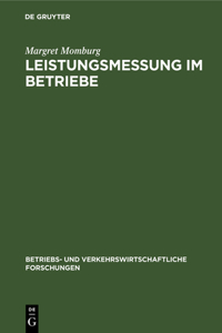 Leistungsmessung Im Betriebe