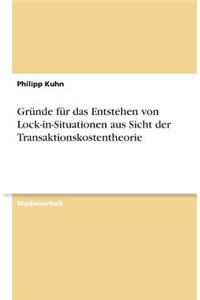 Gründe für das Entstehen von Lock-in-Situationen aus Sicht der Transaktionskostentheorie