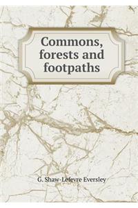 Commons, Forests and Footpaths