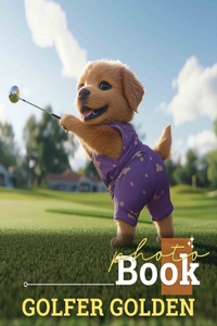 Golfer Golden Photo Book