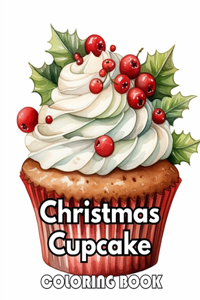 Christmas Cupcake Coloring Book