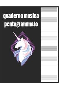 quaderno musica pentagrammato