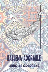 Ballena adorable - Libro de colorear