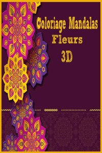 Coloriage Mandalas Fleurs 3D