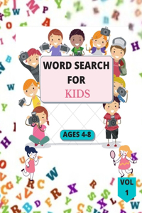 Word Search For Kids ages 4-8