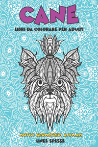 Libri da colorare per adulti - Linee spesse - Motivi geometrici Animali - Cane