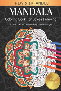 Mandala Coloring Book For Stress Relieving