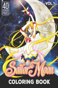 Sailor Moon Coloring Book Vol1: Funny Coloring Book With 40 Images For Kids of all ages.