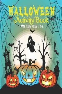 Halloween Activity Book for Kids Ages 4-8