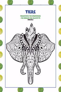 Malbücher für Erwachsene für Marker und Bleistifte - Mandala - Tiere