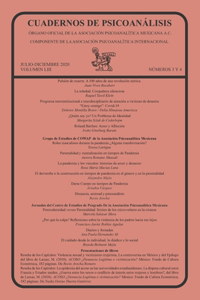Cuadernos de Psicoanálisis, Volumen LIII, Julio-Diciembre 2020, Números 3 Y 4
