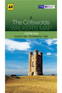 Walker's Map the Cotswolds