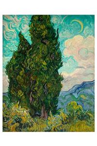 Vincent Van Gogh: Cypresses Notecard