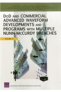 DOD and Commercial Advanced Waveform Developments and Programs with Nunn-Mccurdy Breaches