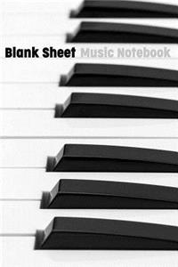 Blank Sheet Music Notebook