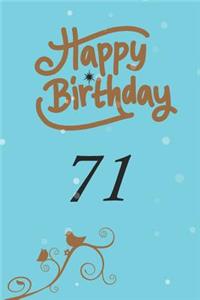 Happy birthday 71