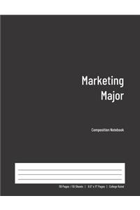 Marketing Major Composition Notebook