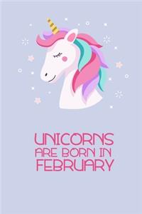 Unicorns are born in February