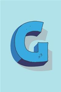 Letter G Monogram Notebook