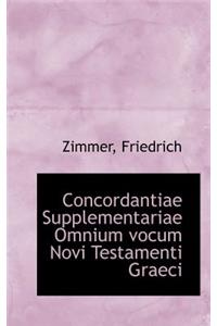 Concordantiae Supplementariae Omnium Vocum Novi Testamenti Graeci