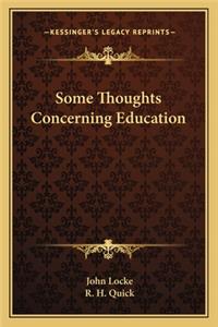 Some Thoughts Concerning Education