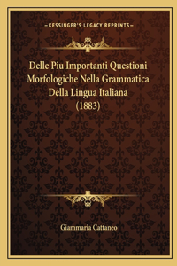 Delle Piu Importanti Questioni Morfologiche Nella Grammatica Della Lingua Italiana (1883)