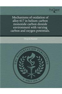 Mechanisms of Oxidation of Alloy 617 in Helium-Carbon Monoxide-Carbon Dioxide Environment with Varying Carbon and Oxygen Potentials