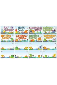 Funky Frogs Center Signs Mini Bulletin Board Set