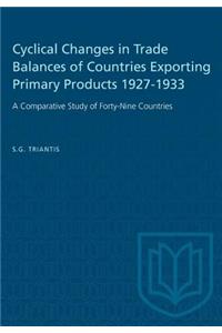 Cyclical Changes in Trade Balances of Countries Exporting Primary Products 1927-1933