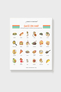 Guess the Food Card Game - Artist Designed Quirky Food Guessing Game for Families & Friends