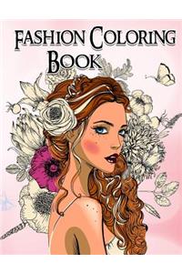 FASHION Coloring Book. GRAYSCALE Coloring Book