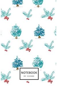 Notebook: Dot-Grid Journal, 122 Pages 5.5x8.5 Beautiful Shade of Christmas Romance