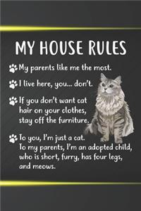 My House Rules Notebook Journal
