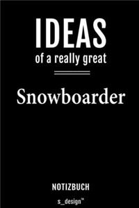Notizbuch für Snowboarder