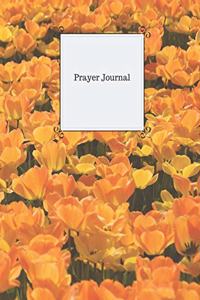 Prayer Journal Book // Flower Background, 8.5x11, 100 pages.
