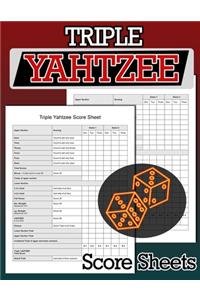 Triple Yahtzee Score Sheets