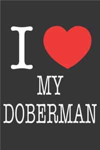 I Heart My Doberman Notebook