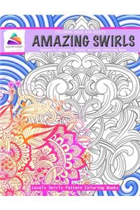 Amazing swirls coloring book for adults lovely swirls pattern coloring books