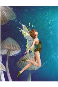 Flying Fairy Art Notebook Journal/Diary, Lined Paper, 200 Paper