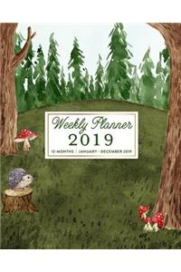 Weekly Planner 2019, 12 Months, January - December 2019